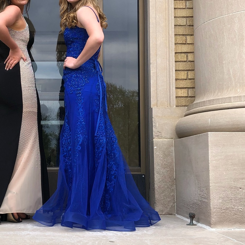 Jovani | royal blue prom dress | size 10